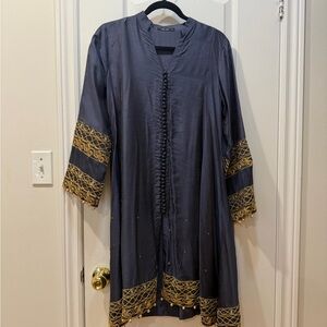 Elegant Black and Gold Kurta